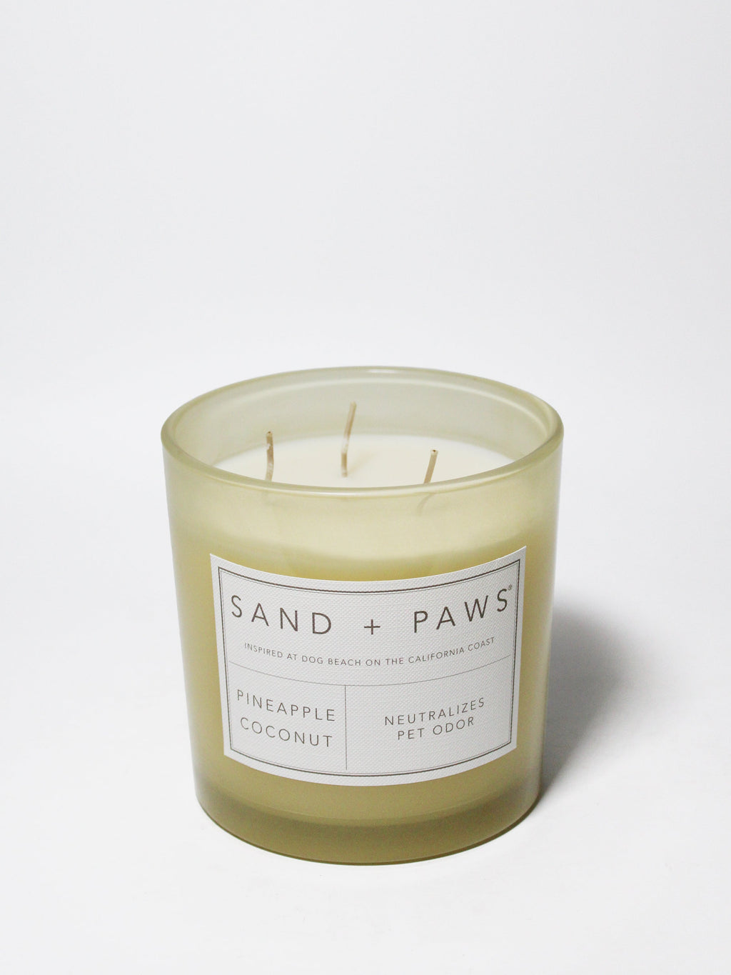 Sand + Paws Pineapple Coconut Hand-poured 21 oz scented candle
