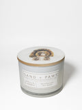 Sand + Paws Vanilla & Amber Hand-poured 12 oz scented candle