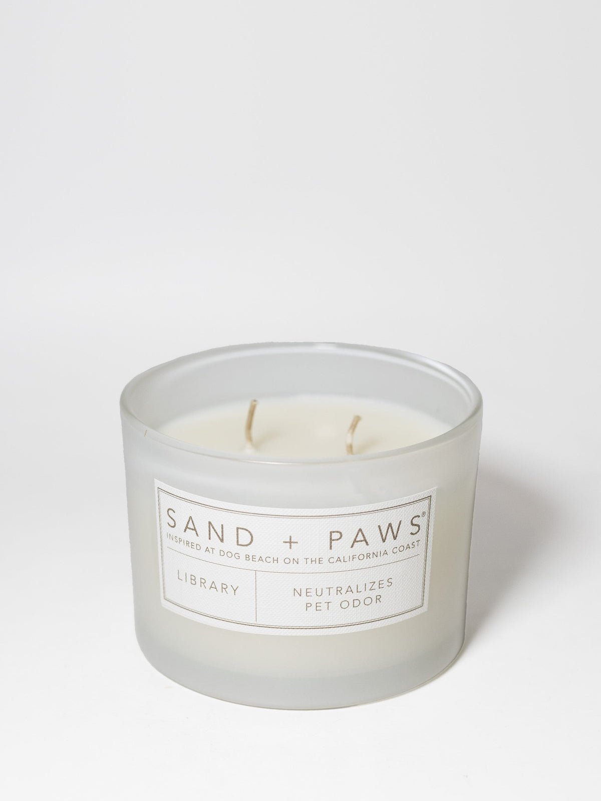 Sand + Paws Library Hand-poured 12 oz scented candle