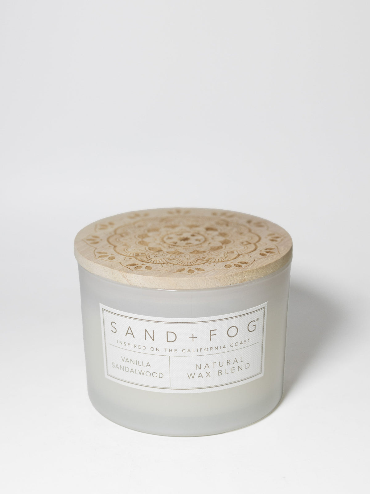 Vanilla Sandalwood Hand-poured 12 oz scented candle