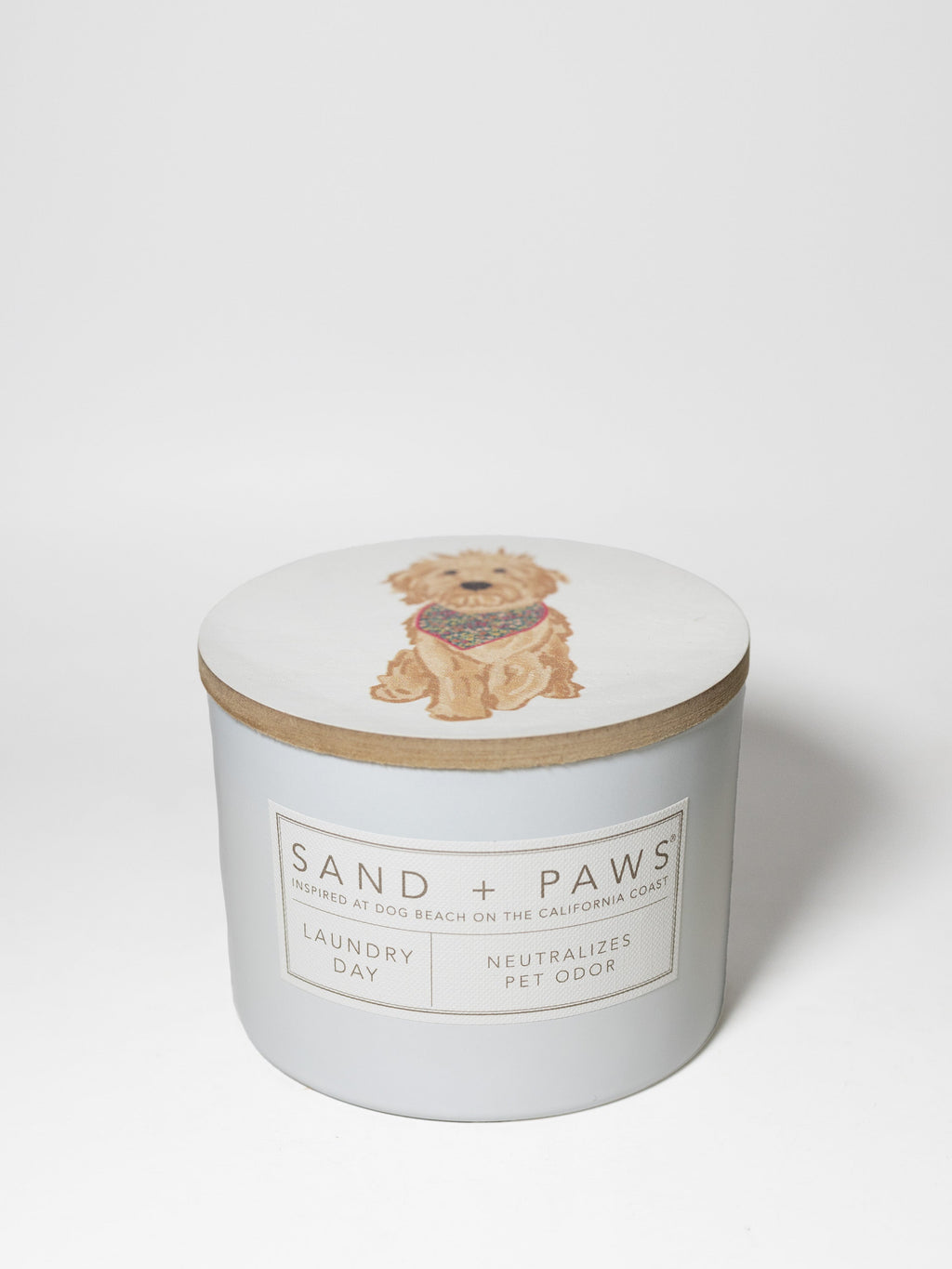 Sand + Paws Laundry Day Hand-poured 12 oz scented candle