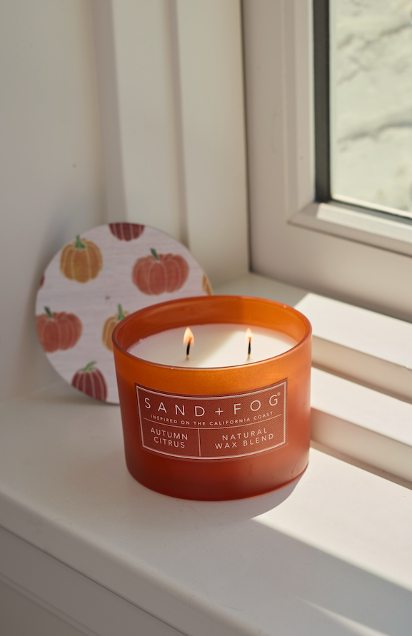 Autumn Citrus Hand-poured 12 oz scented candle