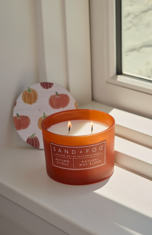 Autumn Citrus Hand-poured 12 oz scented candle