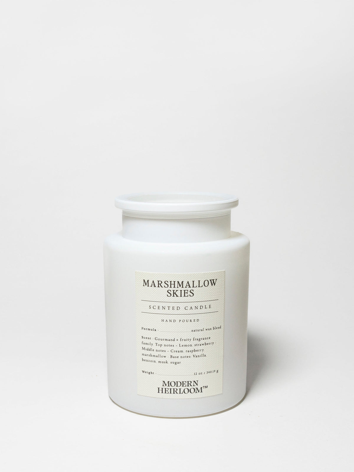 Marshmallow Skies Hand-poured 12 oz scented candle