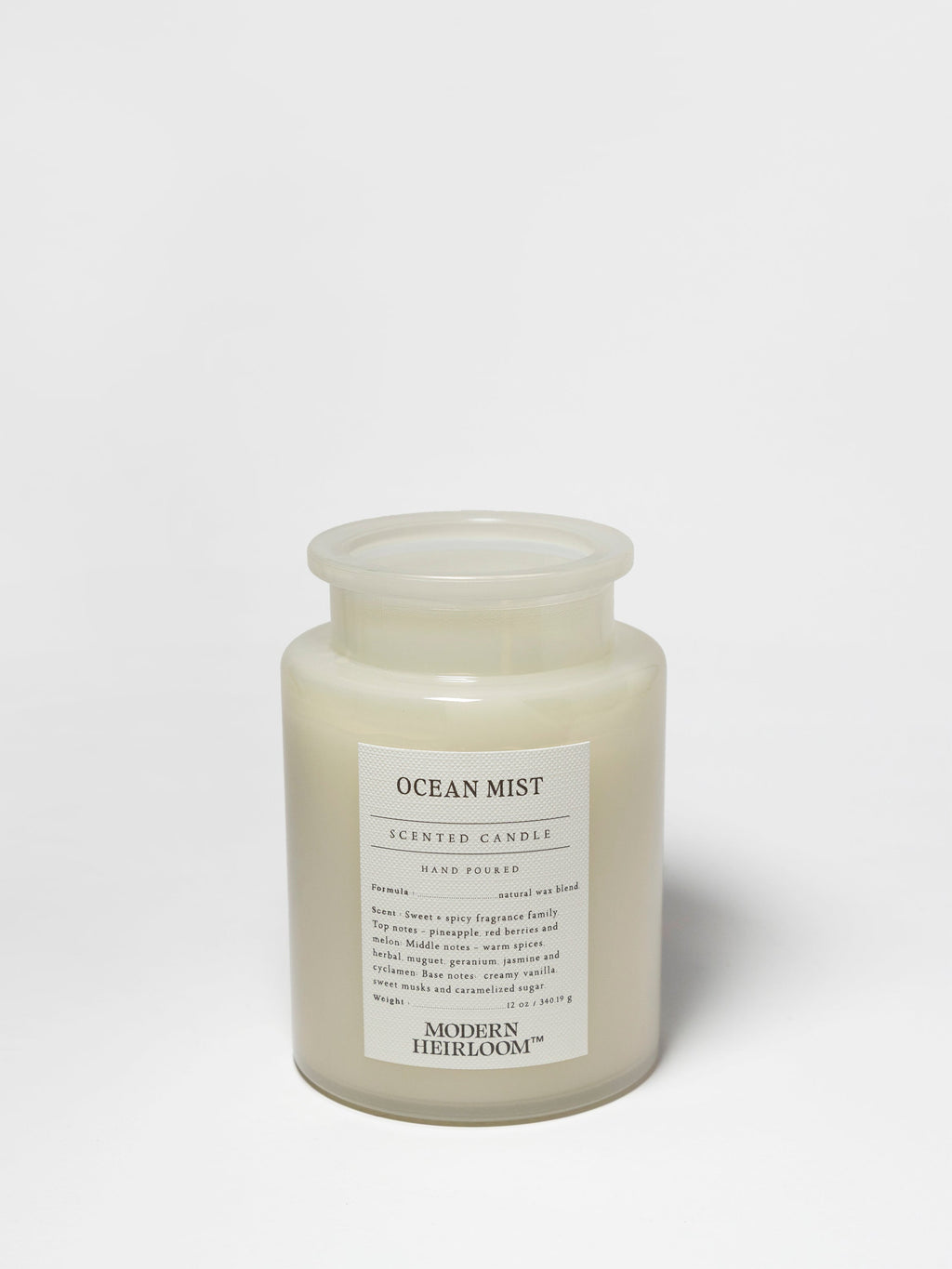 Ocean Mist Hand-poured 12 oz scented candle