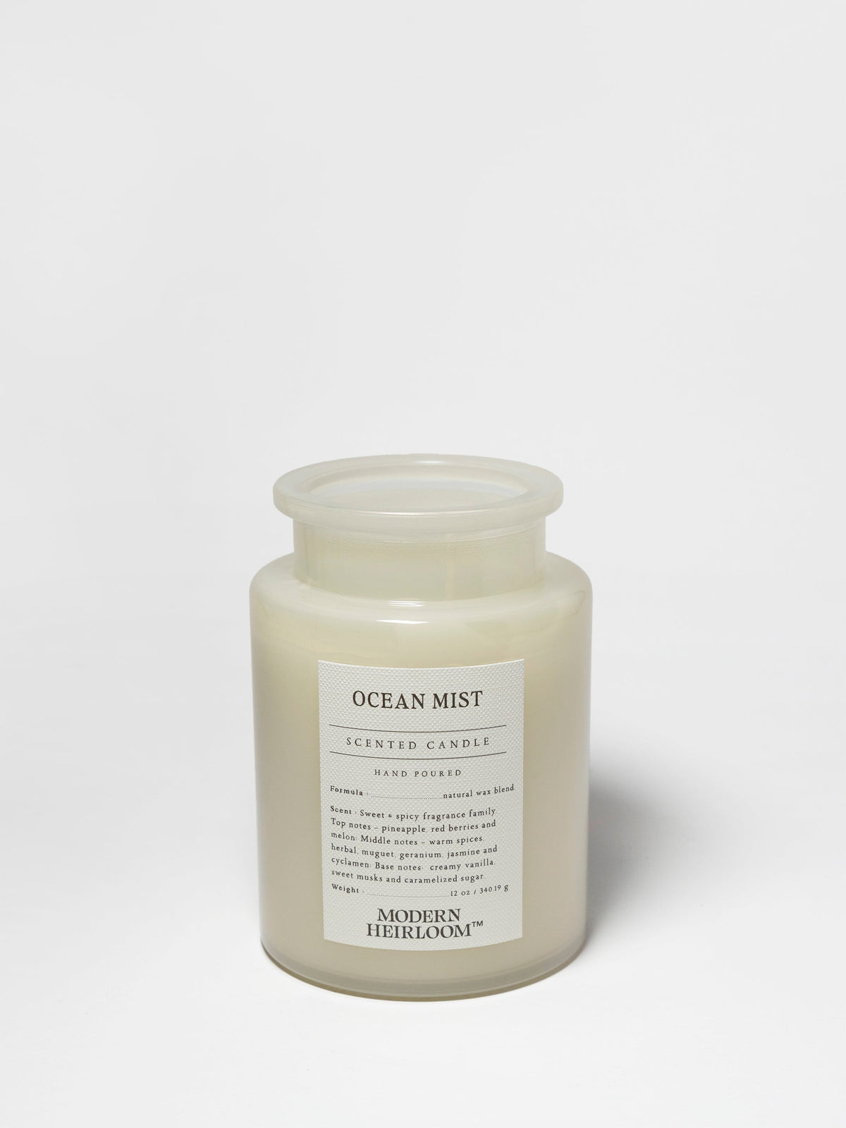 Ocean Mist Hand-poured 12 oz scented candle