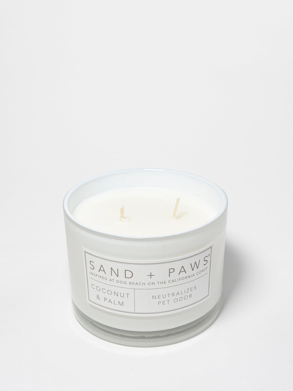 Sand + Paws Coconut & Palm Hand-poured 12 oz scented candle