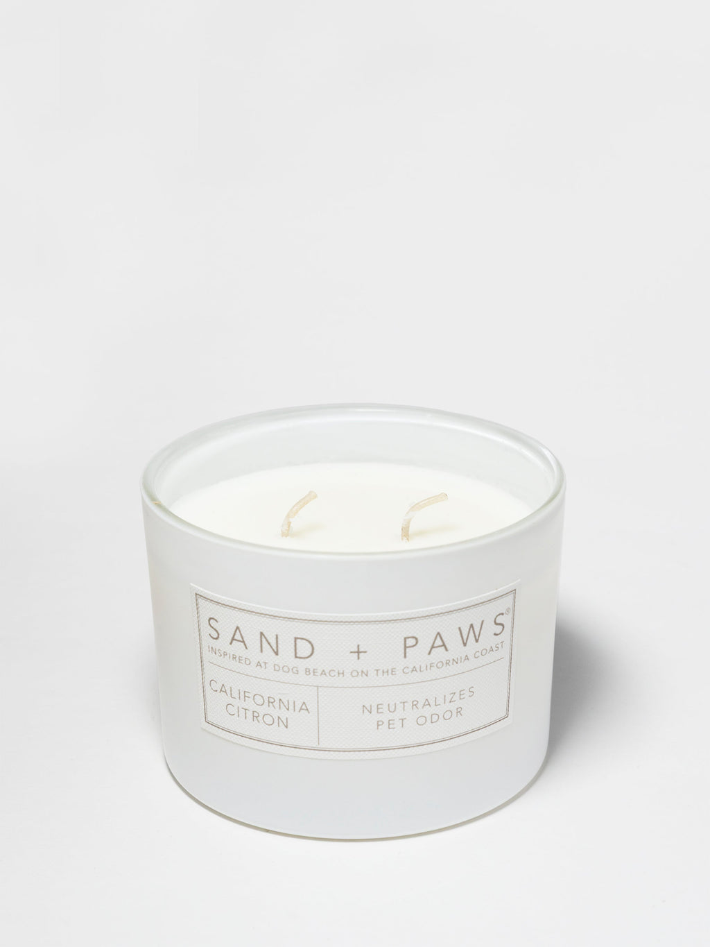 Sand + Paws California Citron Hand-poured 12 oz scented candle
