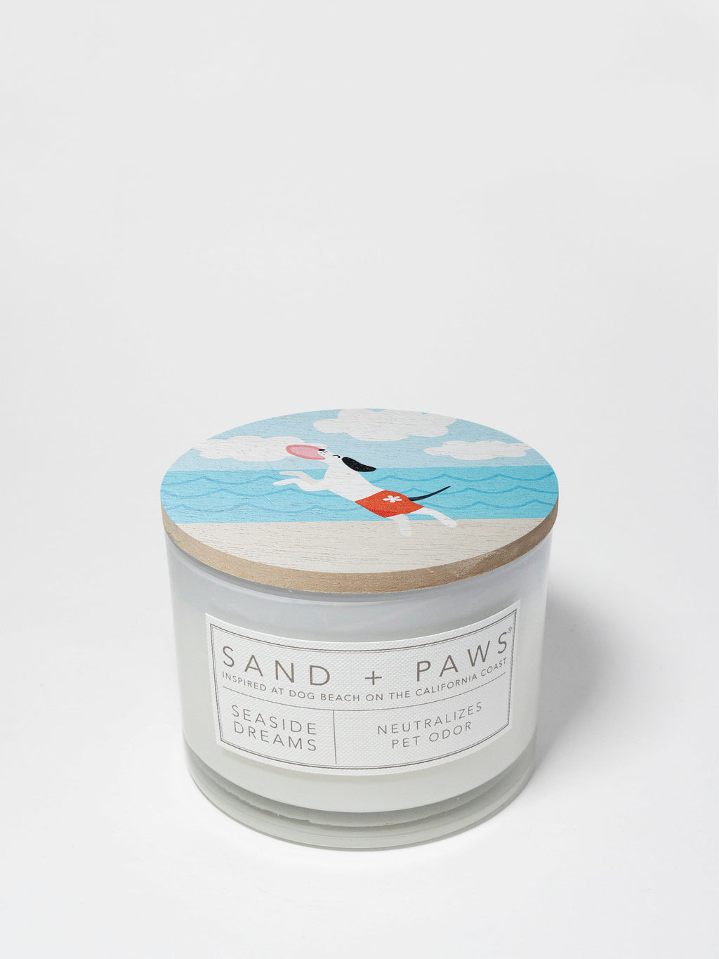 Sand + Paws Seaside Dreams Hand-poured 12 oz scented candle