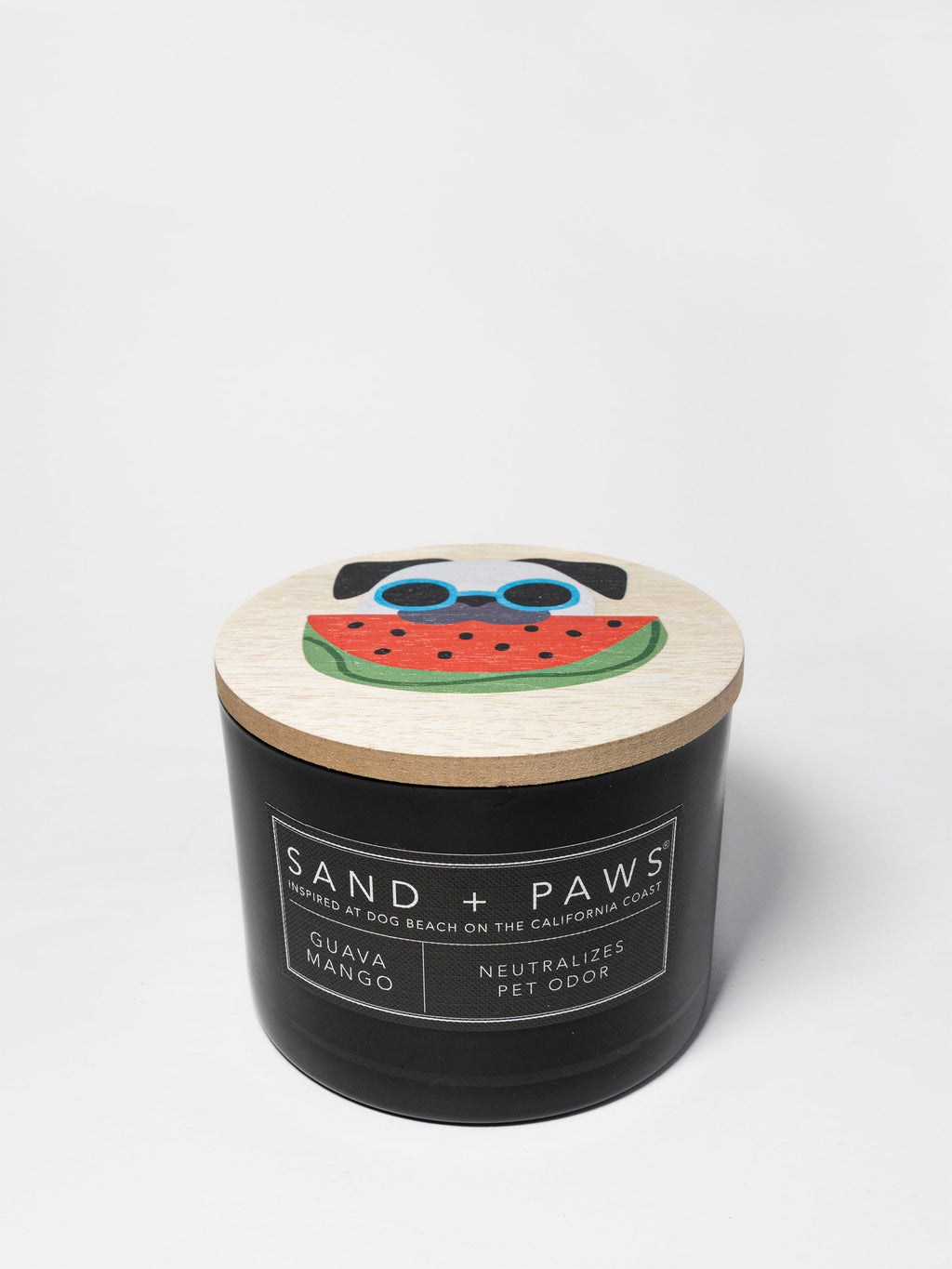 Sand + Paws Guava Mango Hand-poured 12 oz scented candle