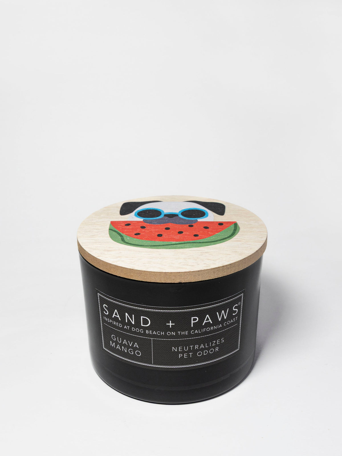 Sand + Paws Guava Mango Hand-poured 12 oz scented candle
