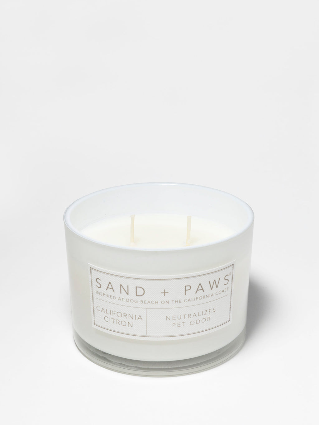 Sand + Paws California Citron Hand-poured 12 oz scented candle