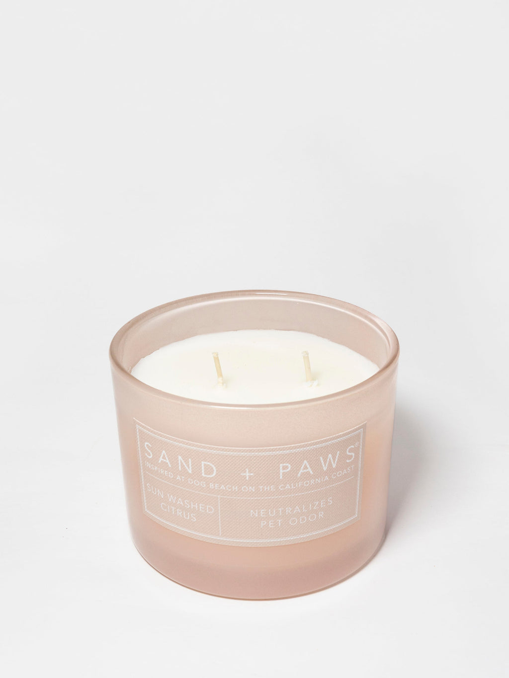 Sand + Paws Sun Washed Citrus Hand-poured 12 oz scented candle