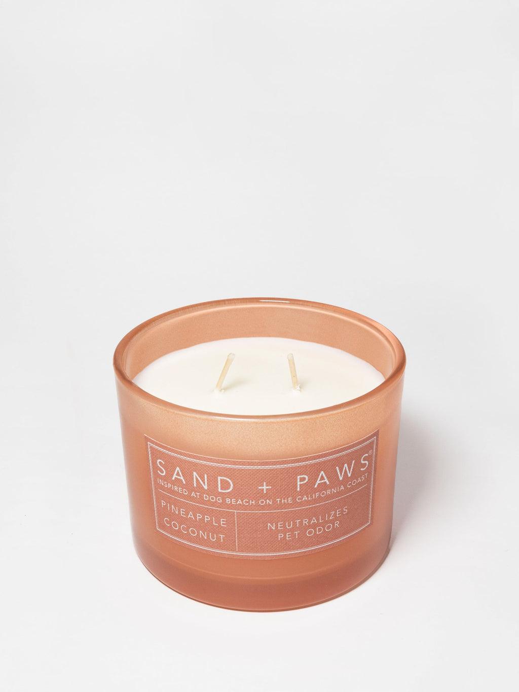 Sand + Paws Pineapple Coconut Hand-poured 12 oz scented candle