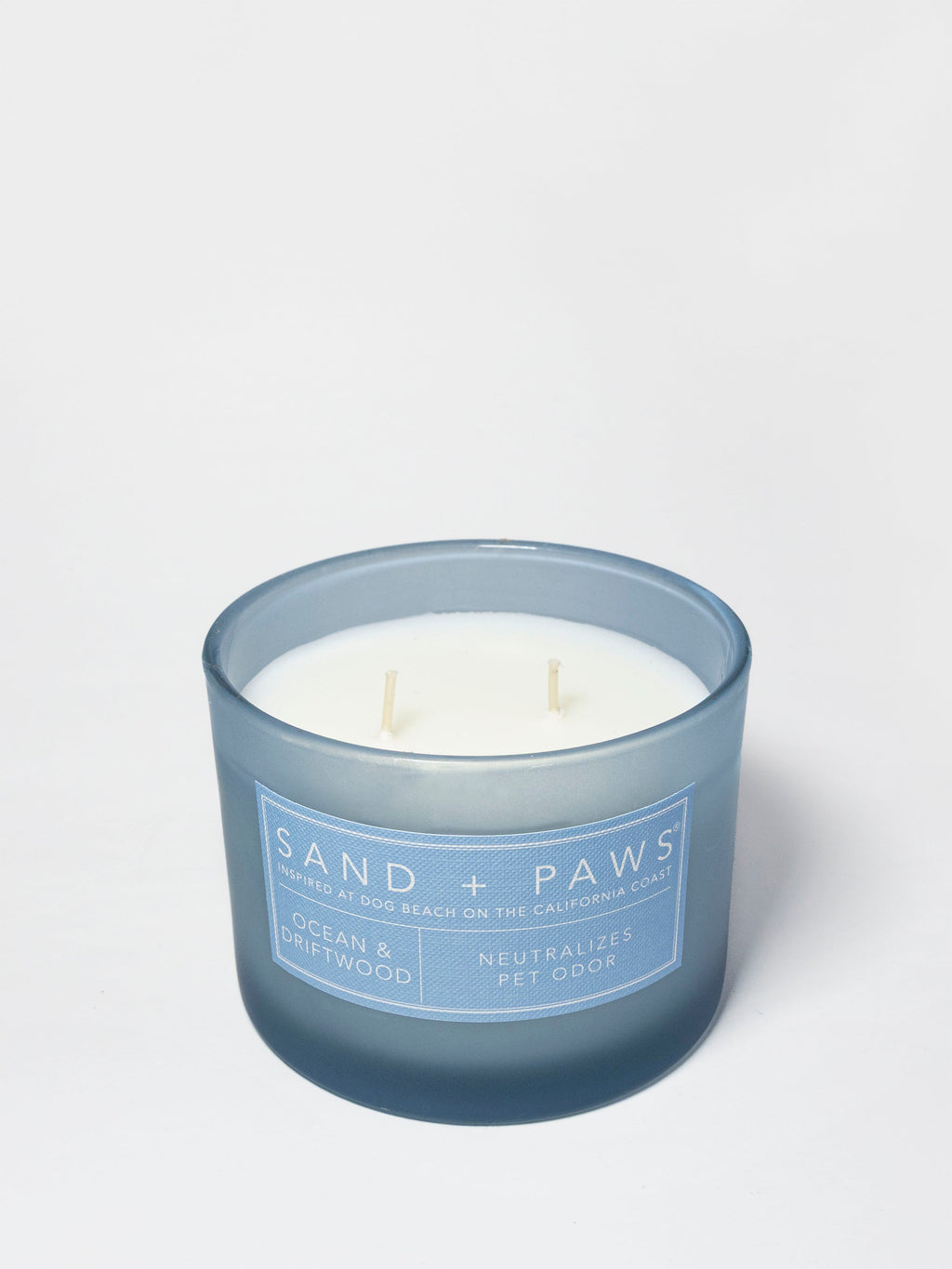 Sand + Paws Ocean & Driftwood Hand-poured 12 oz scented candle