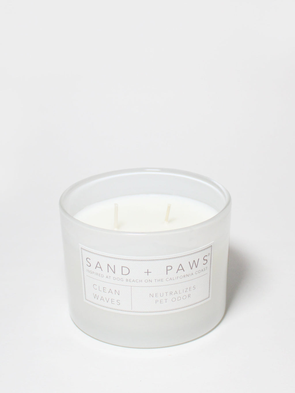 Sand + Paws Clean Waves Hand-poured 12 oz scented candle