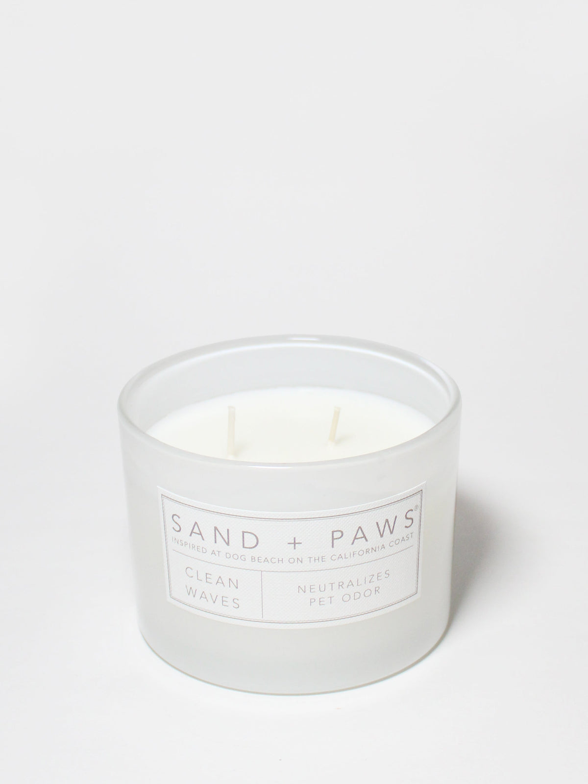 Sand + Paws Clean Waves Hand-poured 12 oz scented candle