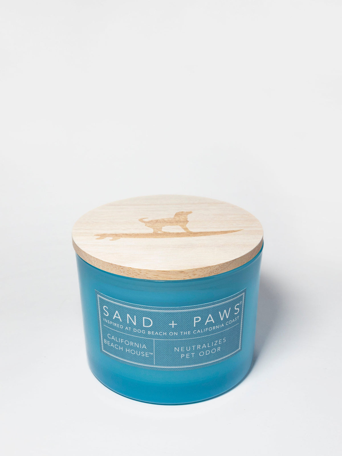 Sand + Paws California Beach House Hand-poured 12 oz scented candle