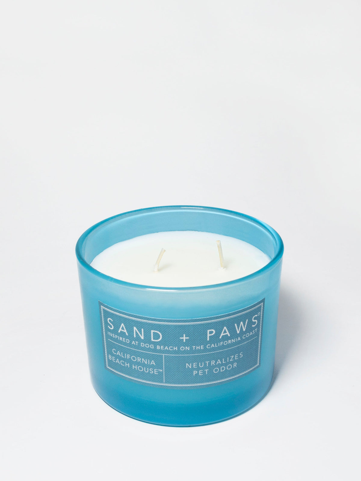 Sand + Paws California Beach House Hand-poured 12 oz scented candle