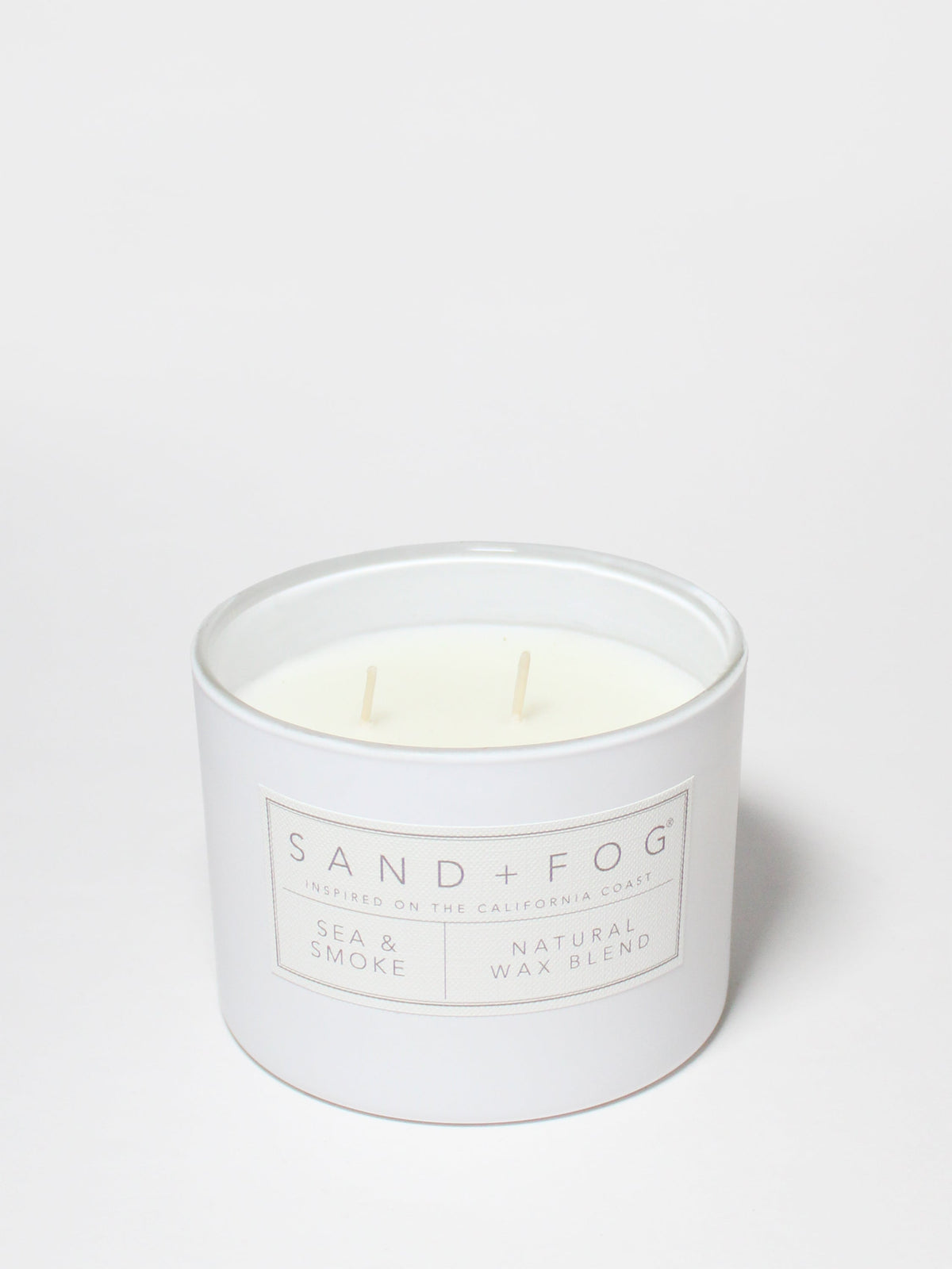 Sea & Smoke Hand-poured 12 oz scented candle