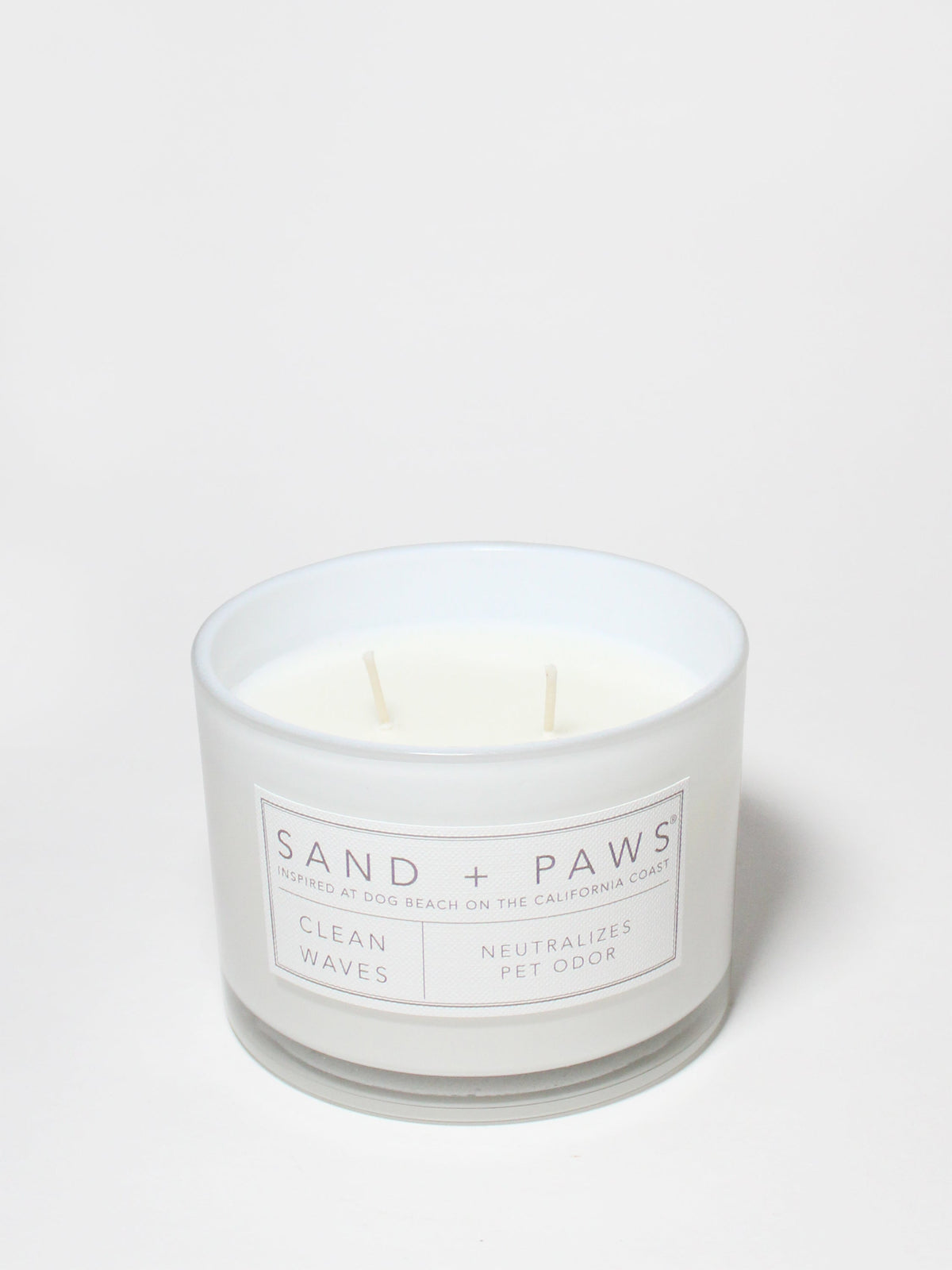 Sand + Paws Clean Waves Hand-poured 12 oz scented candle