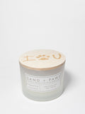 Sand + Paws Pineapple Coconut Hand-poured 12 oz scented candle