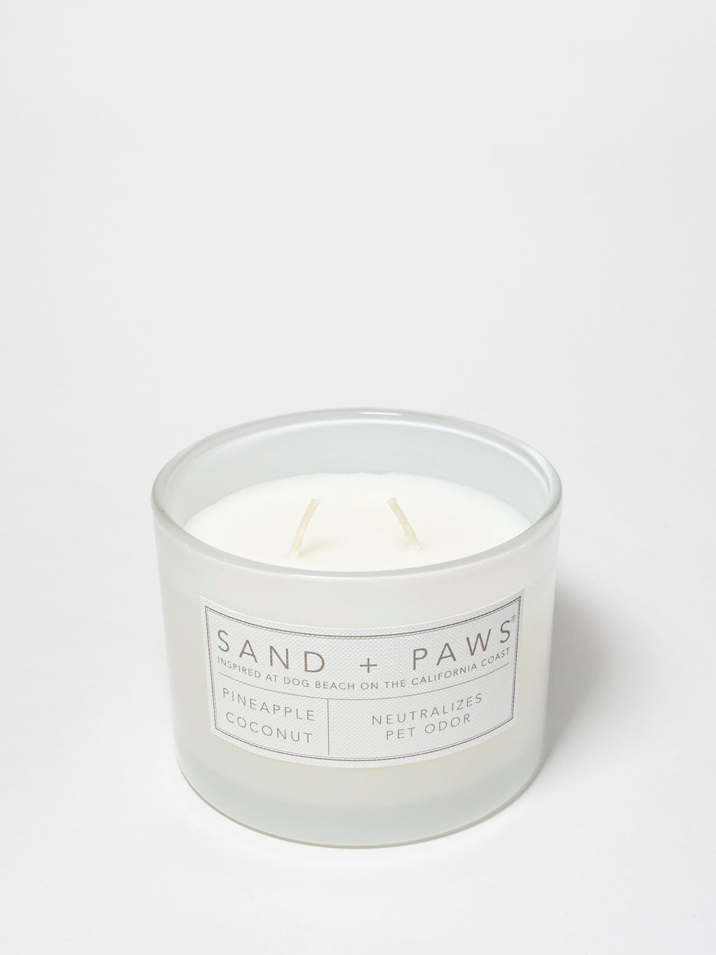 Sand + Paws Pineapple Coconut Hand-poured 12 oz scented candle