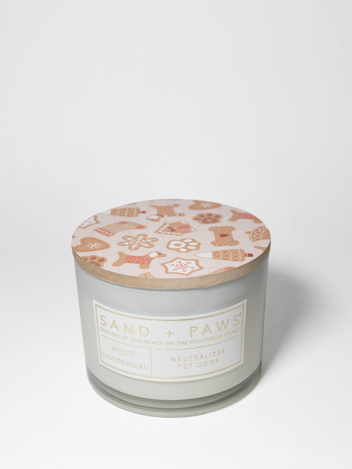Sand + Paws Spiced Gingerbread Hand-poured 12 oz scented candle