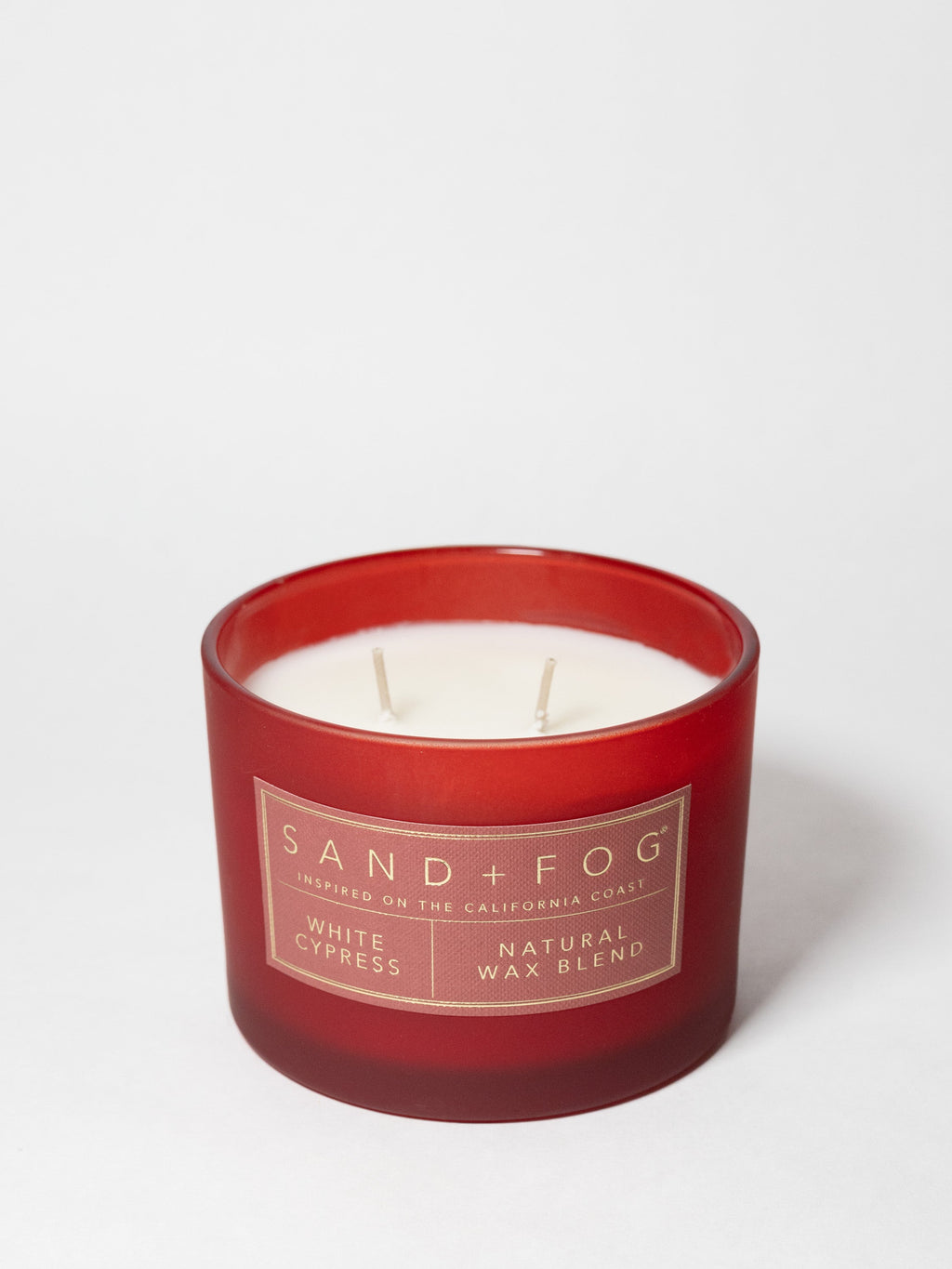 White Cypress Hand-poured 12 oz scented candle